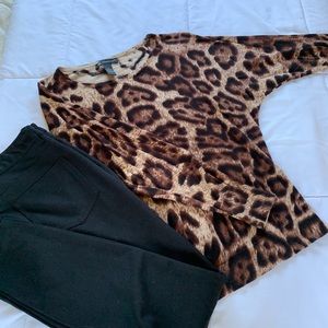 Leopard print Inc. sweater